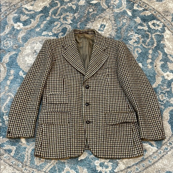 Dunn & Co Harris Tweed Vintage Houndstooth Blazer
